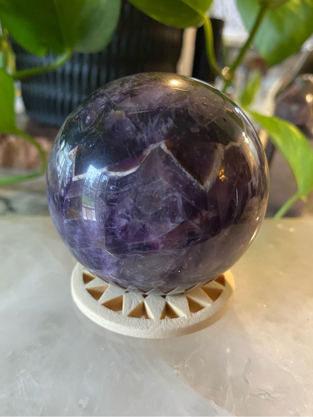 💜 Angel Wing Amethyst Sphere — 2.36 Inches ✨